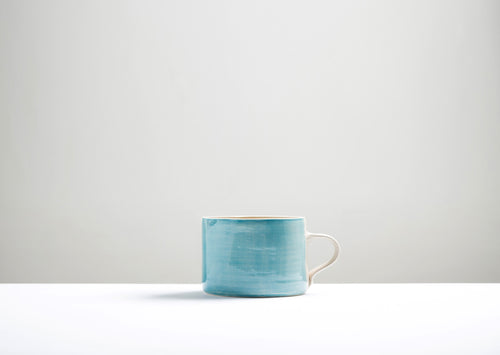 Wonki Ware Squat Mug Washed - Turquoise